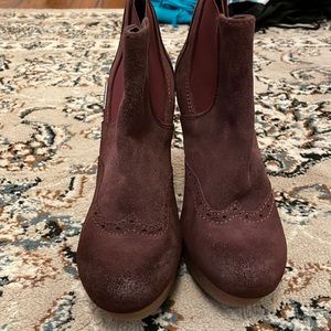 Burgundy Diesel wedges size 36